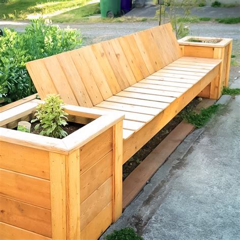 Diy Plans For Outdoor Planter Bench — Almfab