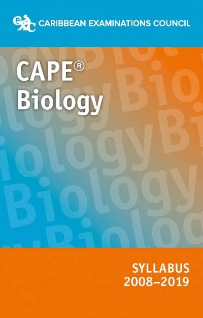 Cape® Biology Syllabus 20082019 Ebook