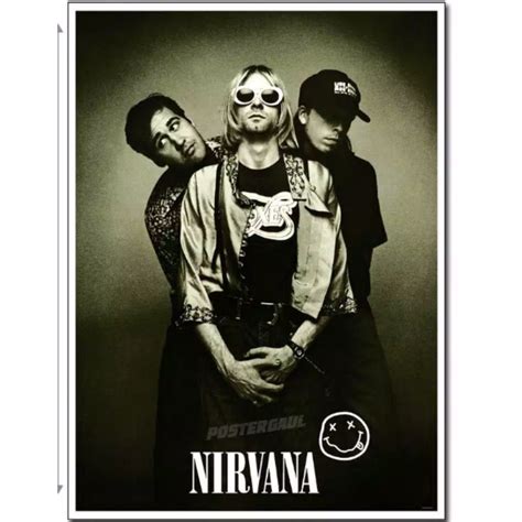 Jual Poster Dindinghiasan Dinding Jumbo 70x50cm Nirvana 01 Shopee