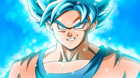 Super Saiyan Blue Son Goku Digital Wallpaper Hd Wallpaper Wallpaper