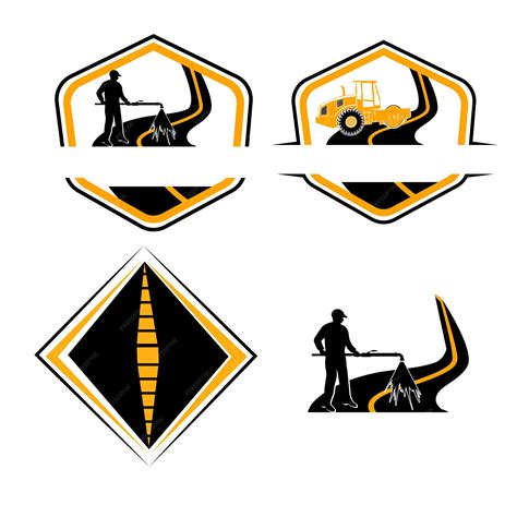 Premium Vector Road Construction Logo