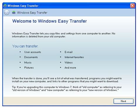 Xp To Windows 7 Easy Transfer