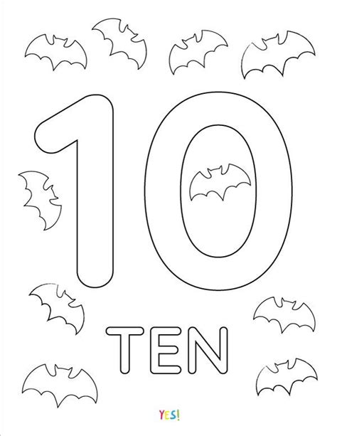 The elephant is of medium size and is 10. 1-10 Printable Numbers Coloring Pages - YES! we made this ...