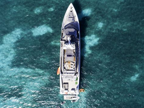 Mizu 53 Meter Oceanfast Yacht Aerial View Luxury Yacht Browser