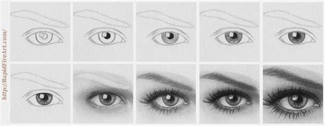 I hope by showing you my way of how to draw an eye and how to draw eyebrows will help you improve your art drawings! How to Draw a Realistic Eye: 9 Steps | RapidFireArt