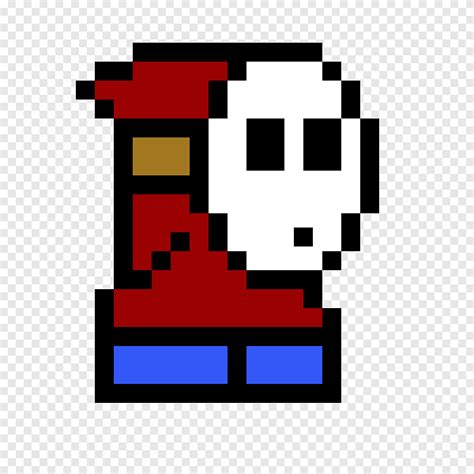 Minecraft Pixel Art Shy Guy Mario Pixel Art Text Rectangle Png Pngegg