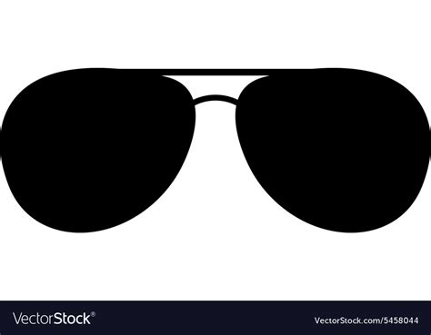 The Sunglasses Icon Glasses Symbol Flat Royalty Free Vector