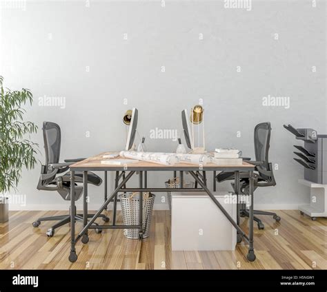 Empty Office Space Stock Photo Alamy