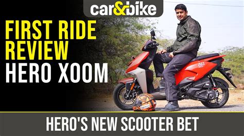 Hero Xoom 110 First Ride Review Youtube