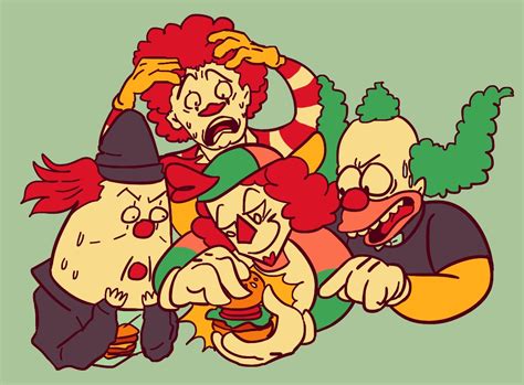 Pansear Doodles On Twitter Clown Burgers