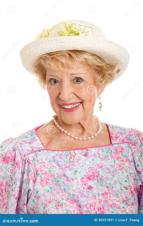 Portrait Of Sweet Southern Lady Stock Image Image Of Fashion Grandma 30221851