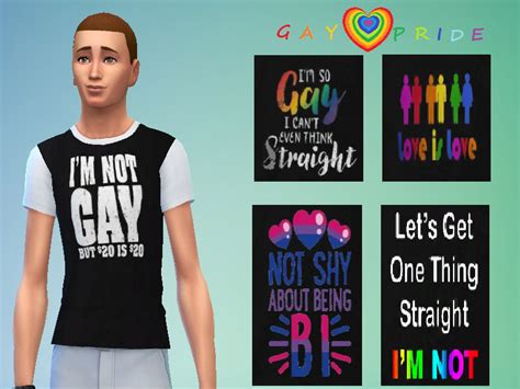 Gay Pride T Shirt V2 The Sims 4 Catalog