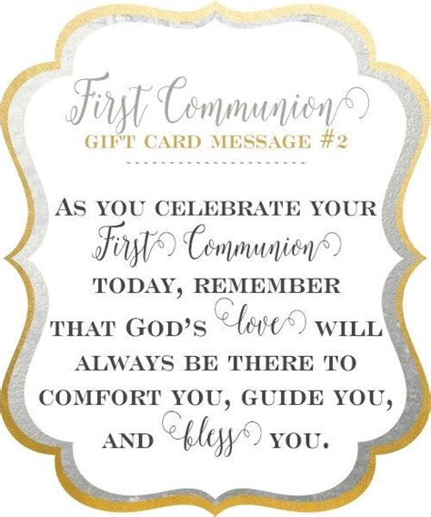 10 First Holy Communion T Card Messages To Celebrate Her Faith