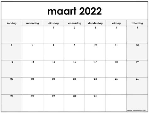 16 Kalender Maart 2022 Paling Baru