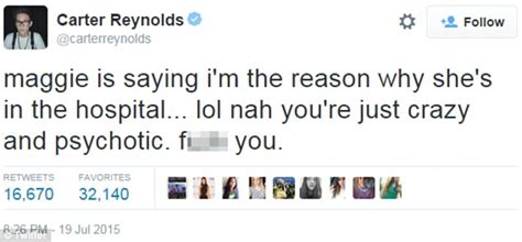 Vine Star Carter Reynolds Sparks Concern After Threatening To Kill Himself Daily Mail Online