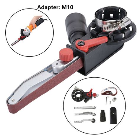 M Angle Grinder Diy Sander Sanding Belt Adapter Attachment Head Grinding Machine Bandfile Belt