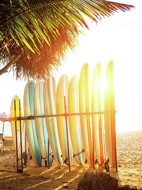 Surfboards At Ocean Beach Photograph By Arand Fine Art America
