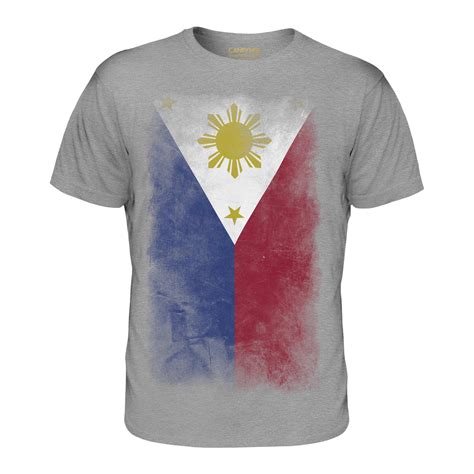 philippines faded flag mens t shirt tee pilipinas philippine filipinas filipino ebay