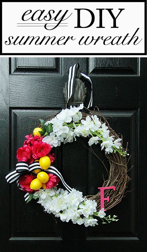 Diy Summer Wreath Style Your Senses