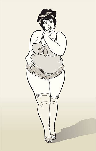 210 Chubby Pin Up Girl Stock Illustrations Royalty Free Vector