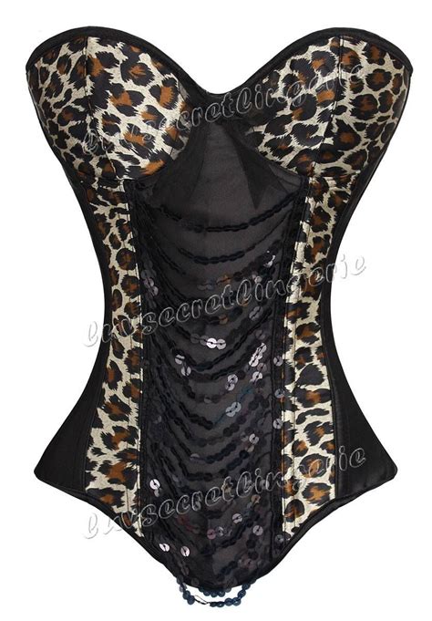 Corset Cheetah Print Leopard Vintage Burlesque Bachlorette Party Black And White Theme