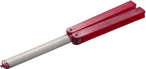 eze lap fine grit 600 red handle folding oval shaft diamond sharpener