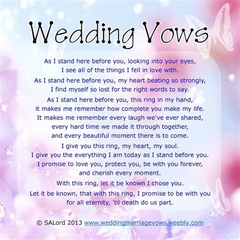 Check spelling or type a new query. Personal Wedding Vows - Sample Marriage Vow Examples - Wedding & Marriage Vows