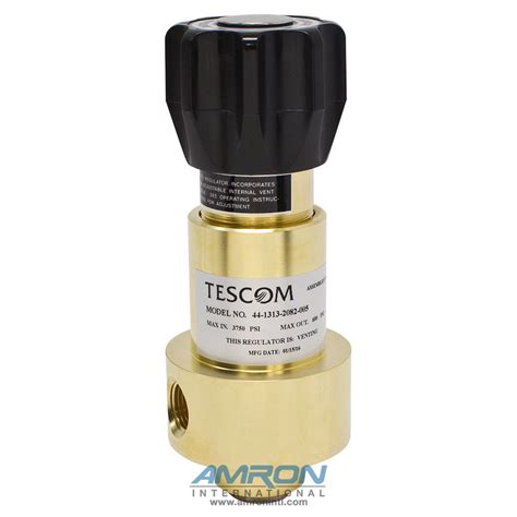 Tescom Pressure Reducing Regulator 0-600 PSIG - Brass 44-1313-2082-005