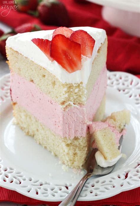 Strawberry And Vanilla Ice Cream Cake Recipe Greenstarcandy