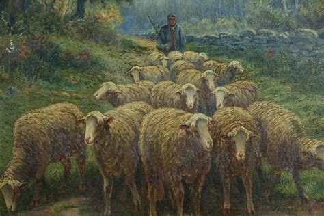 19th Century Sheep Herder At 1stdibs