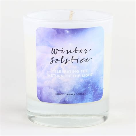 Winter Solstice Soy Candle Returning Of The Light Lemon Canary
