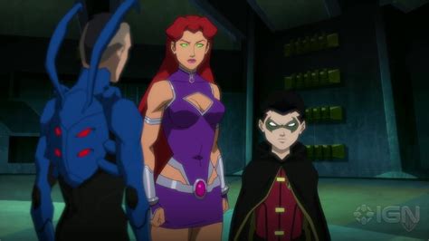 Justice League Vs Teen Titans Robin Fights Blue Beetle Clip Ign