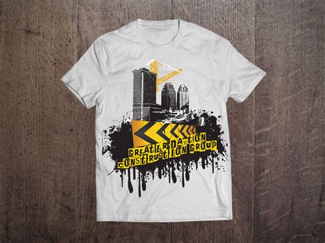 Construction T Shirt Design Template