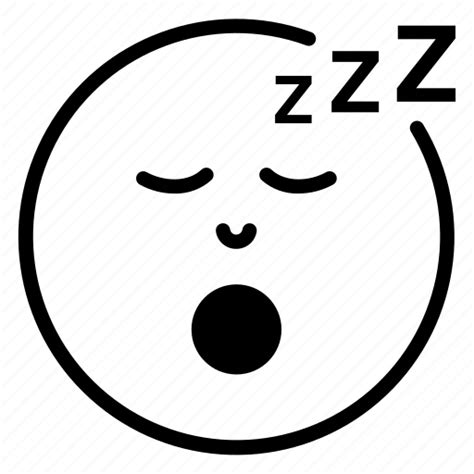 Sleepy Face Clipart Black And White