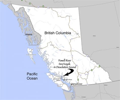 British Columbia On Map Map Of British Columbia On British Columbia