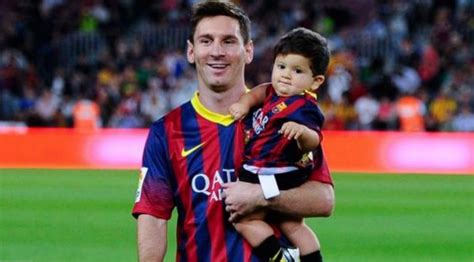 On the bottom of messi's cleats is the name of his first son, thiago. Celebrity Lionel Messi - Weight, Height and Age
