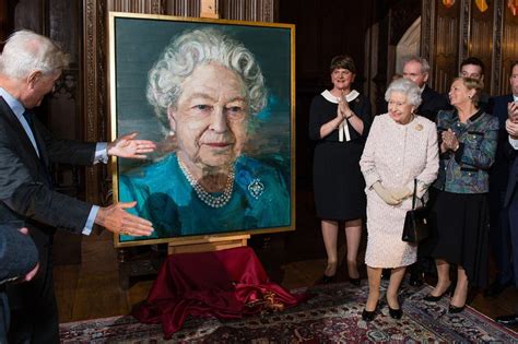 The Queen Unveils New Painting By Acclaimed Northern Ireland Artist