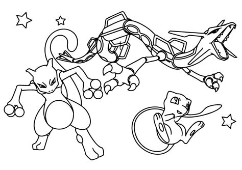 Pokemon Mew Coloring Page Anime Coloring Pages