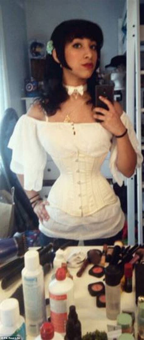 Woman Has Sculpted Inch Waist By Wearing Corsets Daily Mail Online