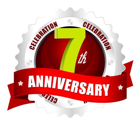 7th Anniversary Logo Template In The Round Label Naveengfx