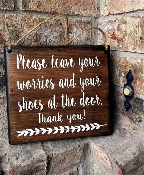 Please Remove Shoes Sign Remove Shoes Sign No Shoes Door Etsy