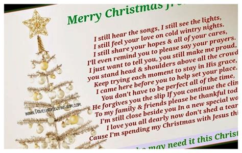 Merry Christmas From Heaven Bing Images 25 Christmas In Heaven Poem