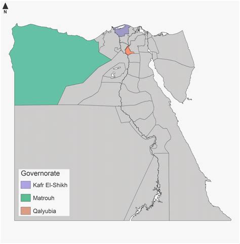 Map Of Egypt Showing The Three Sampled Governorates Download