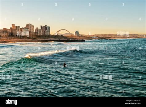 Durban South African Coastline Stock Photo Alamy