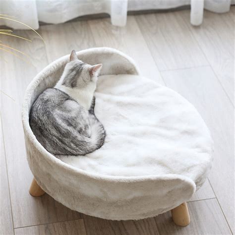 Dog Cat Bed Sofa Couch Kitten Lounge Elevated Sofa Bed 3 Legged Stool