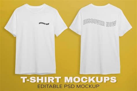 Freepik White T Shirts Mockup Design Free Psd Psd Pikdone