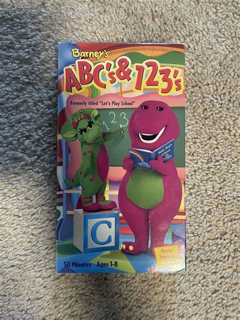 Barney Abcs And 123s Vhs 2000 Ebay
