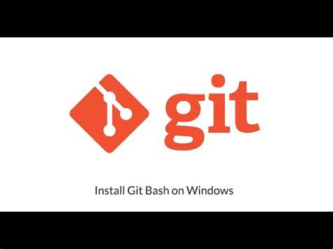 Bringing the awesome git scm to windows. Install Git Bash on Windows - YouTube