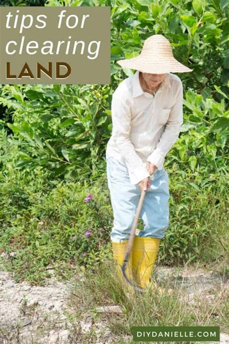 Tips For Clearing Land Photo Of A Woman In A Sun Hat Clearing Some