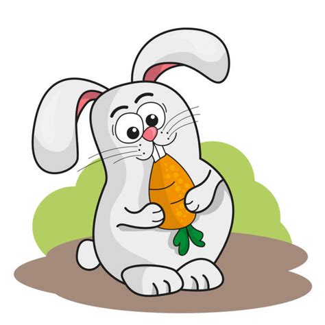Bunnies Eating Carrots Illustrations Royalty Free Vector Graphics